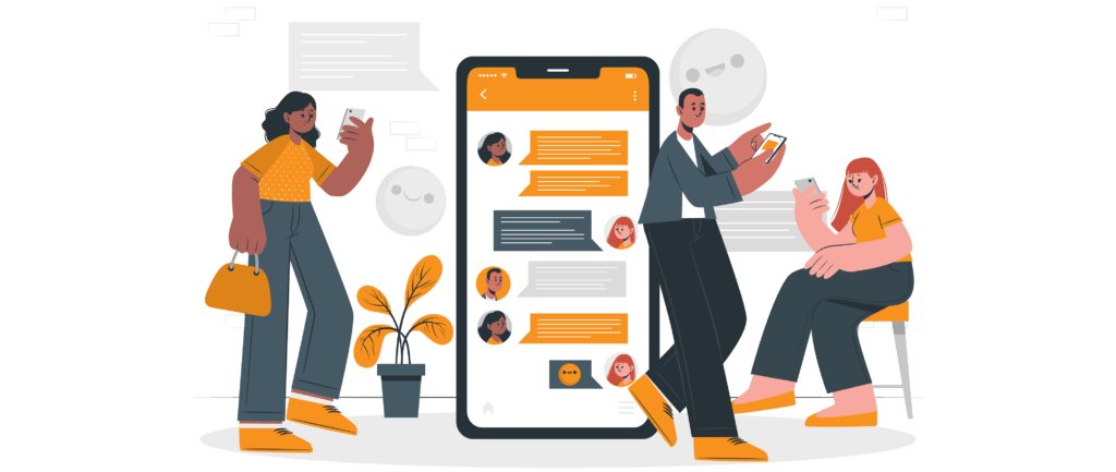 Students receiving notification sent by university using mNotify